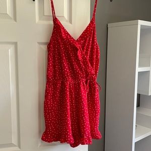 Polka dot romper